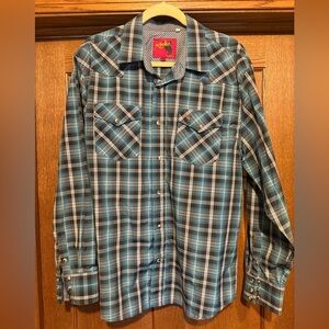 RCCO Rodeo Plaid Snap-Front Western Shirt